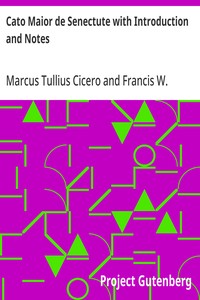 Cato Maior de Senectute with Introduction and Notes — Marcus Tullius Cicero cover