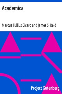 Academica — Marcus Tullius Cicero cover
