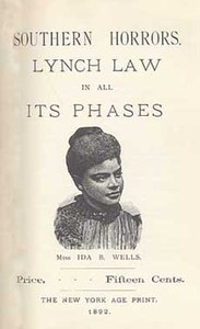 Southern Horrors: Lynch Law in All Its Phases — Ida B. Wells-Barnett cover