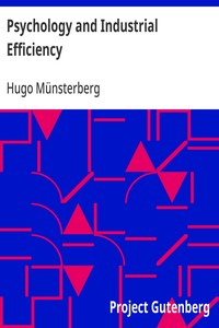 Psychology and Industrial Efficiency — Hugo Münsterberg cover