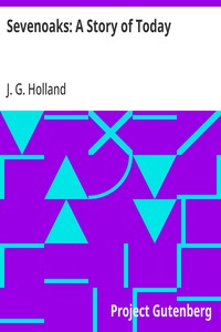 Sevenoaks: A Story of Today — J. G. (Josiah Gilbert) Holland cover