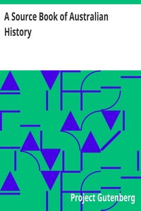 A Source Book of Australian History — Anonymous cover