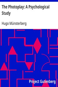 The Photoplay: A Psychological Study — Hugo Münsterberg cover
