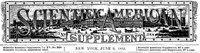 Scientific American Supplement, No. 388, June 9, 1883 — Various cover