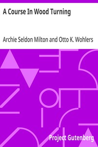A Course In Wood Turning — Archie Seldon Milton cover