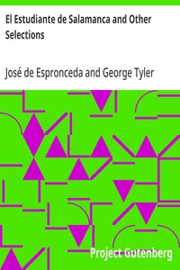 El Estudiante de Salamanca and Other Selections — José de Espronceda cover