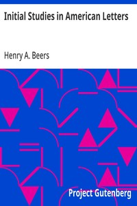 Initial Studies in American Letters cover