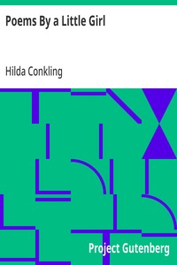 Poems By a Little Girl — Hilda Conkling cover
