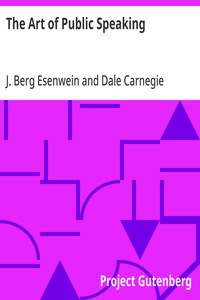 The Art of Public Speaking — J. Berg (Joseph Berg) Esenwein cover