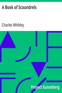 A Book of Scoundrels — Charles Whibley cover