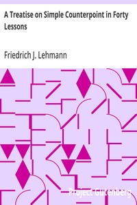 A Treatise on Simple Counterpoint in Forty Lessons cover
