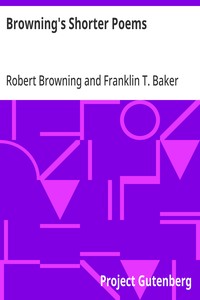 Browning's Shorter Poems — Robert Browning cover
