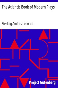 The Atlantic Book of Modern Plays — Anonymous cover