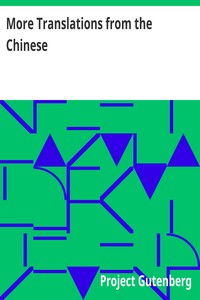 More Translations from the Chinese — Anonymous cover
