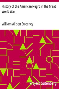 History of the American Negro in the Great World War: His Splendid Record in the Battle Zones of Europe; Including a Resume of His Past Services to his Country in the Wars of the Revolution, of 1812, the War of Rebellion, the Indian Wars on the Front — William Allison Sweeney cover
