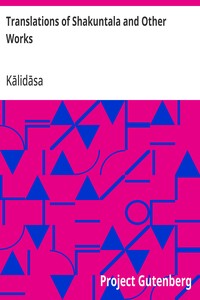 Translations of Shakuntala and Other Works — Kālidāsa cover