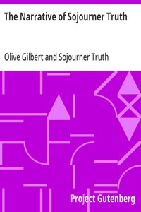 The Narrative of Sojourner Truth — Olive Gilbert cover