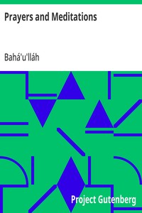 Prayers and Meditations — Bahá'u'lláh cover