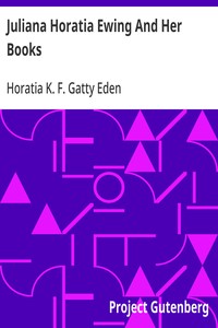 Juliana Horatia Ewing And Her Books cover
