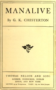 Manalive — G. K. (Gilbert Keith) Chesterton cover