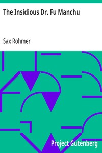 The Insidious Dr. Fu Manchu — Sax Rohmer cover