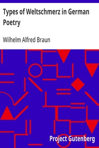 Types of Weltschmerz in German Poetry cover