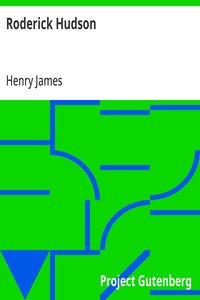 Roderick Hudson — Henry James cover