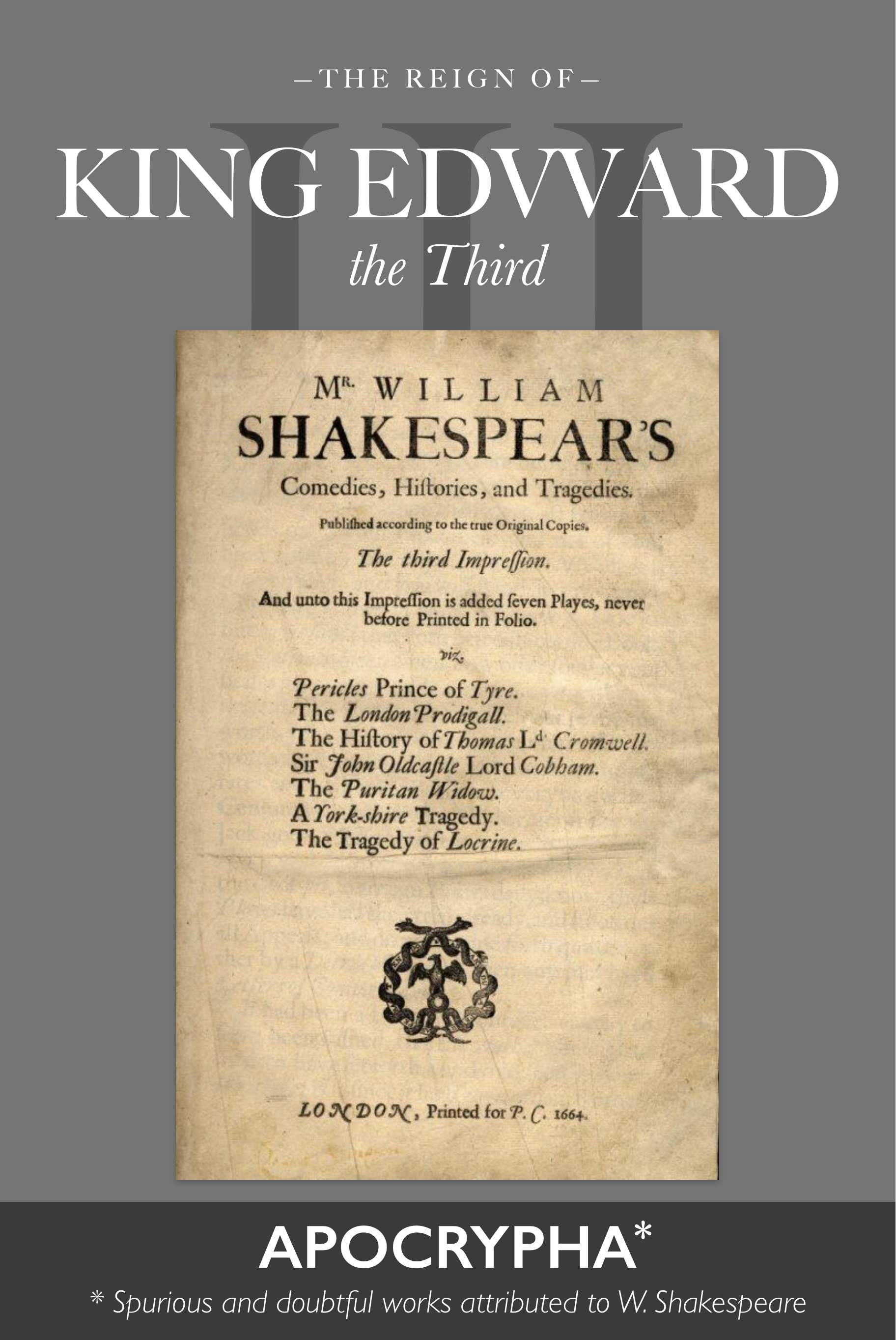 King Edward III — Anonymous cover
