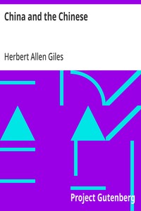 China and the Chinese — Herbert Allen Giles cover