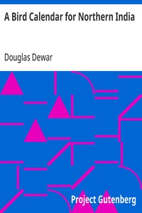 A Bird Calendar for Northern India — Douglas Dewar cover