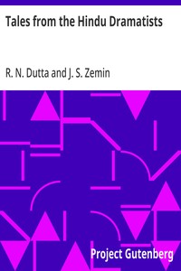 Tales from the Hindu Dramatists — R. N. Dutta cover