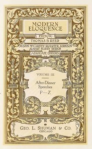 Modern Eloquence: Vol III, After-Dinner Speeches P-Z — Anonymous cover