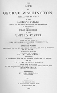 The Life of George Washington, Vol. 2: Commander in Chief of the American Forces During the War; which Established the Independence of his Country and First; President of the United States — John Marshall cover