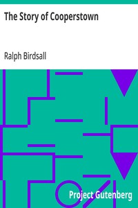 The Story of Cooperstown — Ralph Birdsall cover