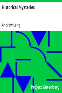 Historical Mysteries — Andrew Lang cover