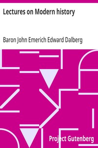 Lectures on Modern history — John Emerich Edward Dalberg Acton, Baron Acton cover