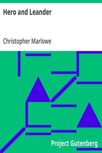 Hero and Leander — Christopher Marlowe cover