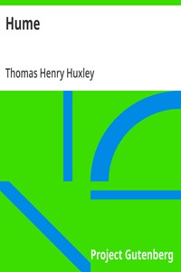 Hume: (English Men of Letters Series) — Thomas Henry Huxley cover