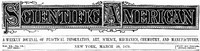 Scientific American, Volume 40, No. 13, March 29, 1879: A Weekly Journal of Practical Information, Art, Science,; Mechanics, Chemistry, and Manufactures — Various cover