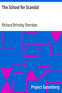 The School for Scandal — Richard Brinsley Sheridan cover