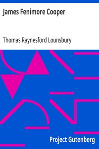 James Fenimore Cooper: American Men of Letters — Thomas Raynesford Lounsbury cover