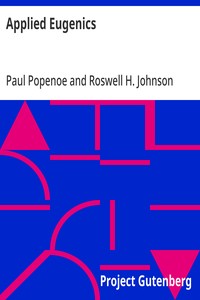 Applied Eugenics — Paul Popenoe cover