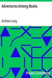 Adventures Among Books — Andrew Lang cover