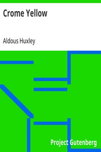 Crome Yellow — Aldous Huxley cover