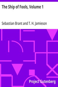 The Ship of Fools, Volume 1 — Sebastian Brant cover