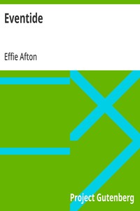 Eventide: A Series of Tales and Poems — Effie Afton cover
