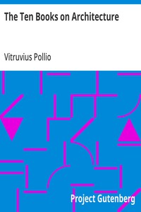 The Ten Books on Architecture — Vitruvius Pollio cover