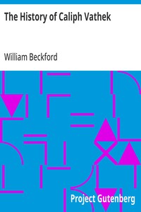 The History of Caliph Vathek — William Beckford cover