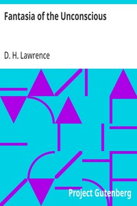 Fantasia of the Unconscious — D. H. (David Herbert) Lawrence cover