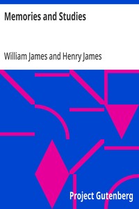 Memories and Studies — William James cover